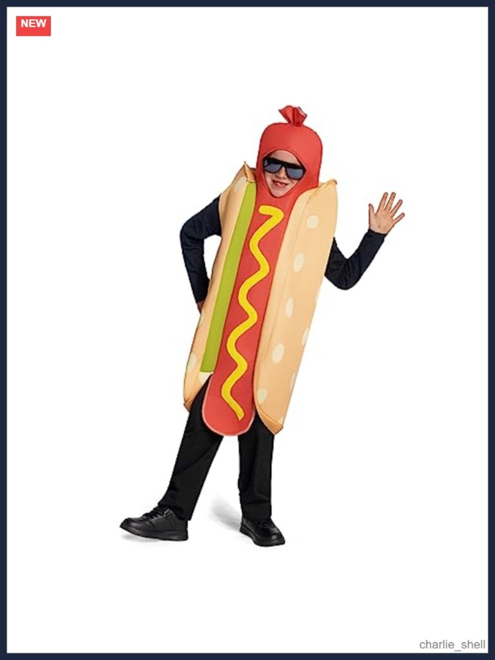 Kids Hot Dog Costume Unisex Food Themed Halloween Dress Up